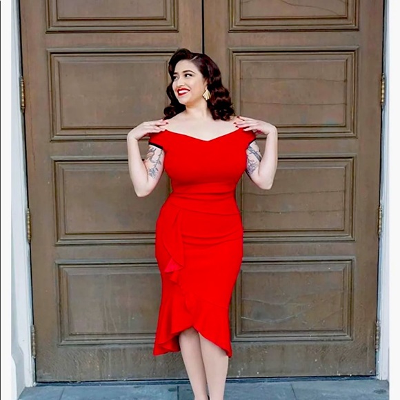 Amazon Dresses & Skirts - Fitted red dress! Every women needs a RED dress!